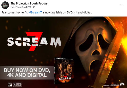 The Projection Booth Podcast - Facebook Post